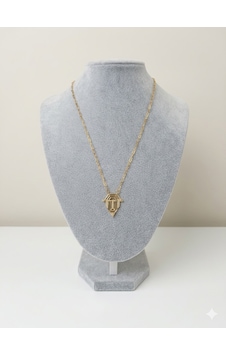 Serenay Kolye Minimal Geometrik Taş Detaylı Gold Renk Çelik Kolye altın Serenay Kolye Minimal Geometrik Taş Detaylı Gold Renk Çelik Kolye altın