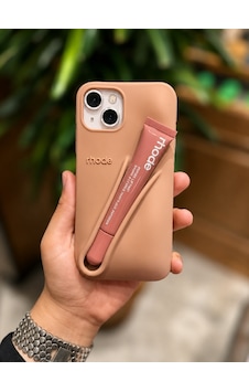 Apple iPhone 14 Plus/15 Plus Uyumlu Sütlü Kahve Toast Ruj Bölmeli Telefon Kılıfı Ruj Hediyeli Şeffaf Apple iPhone 14 Plus/15 Plus Uyumlu Sütlü Kahve Toast Ruj Bölmeli Telefon Kılıfı Ruj Hediyeli Şeffaf