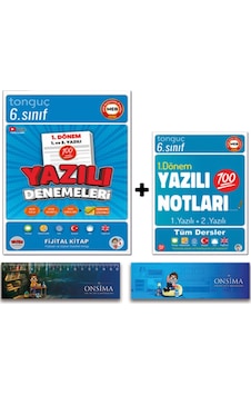 Tonguç Akademi 6. Sınıf 1. Dönem Yazılı Notları - 1. Dönem Yazılı Denemeleri Set - Süper İkili 2 Kitap Tonguç Akademi 6. Sınıf 1. Dönem Yazılı Notları - 1. Dönem Yazılı Denemeleri Set - Süper İkili 2 Kitap