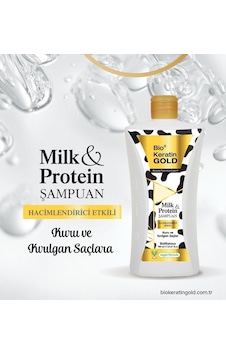 Bio Keratin Gold Milk & Protein Hacimlendirici Sülfatsız Şampuan 700 ML Bio Keratin Gold Milk & Protein Hacimlendirici Sülfatsız Şampuan 700 ML