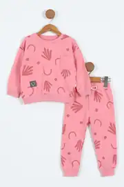 Bellamio Kids Koyu Pembe Mood Kız Çocuk Eşofman Takımı