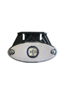 12V-24V SİDE MARKER BRAKETLİ (4 LEDLİ) KABLOLU BEYAZ (OVAL) 12V-24V SİDE MARKER BRAKETLİ (4 LEDLİ) KABLOLU BEYAZ (OVAL)