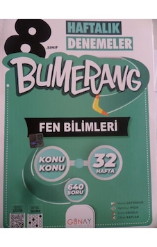 8. Sınıf Bumerang Haftalık Denemeler Fen Bilimleri/murat Üstündağ 8. Sınıf Bumerang Haftalık Denemeler Fen Bilimleri/murat Üstündağ