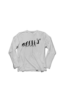 Evolution Human Evrim İnsan Maymun Basketbol Uzun Kollu Tişört (518439398) Evolution Human Evrim İnsan Maymun Basketbol Uzun Kollu Tişört (518439398)