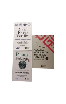 Paranın Pısıkolojısı + Parasal Konularda Yaptıgımız Hatalar + Nasıl Karar Verılır 3 Set Paranın Pısıkolojısı + Parasal Konularda Yaptıgımız Hatalar + Nasıl Karar Verılır 3 Set