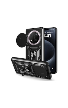 Honor Magic 7 Lite Kılıf Magnetik Standlı Kamera Korumalı Zore Sürgülü Vega Kapak Honor Magic 7 Lite Kılıf Magnetik Standlı Kamera Korumalı Zore Sürgülü Vega Kapak