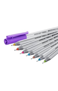 Pensan Tükenmez Kalem Triball 1.0 MM Bilye Uç 8 Lİ Renkli Pensan Tükenmez Kalem Triball 1.0 MM Bilye Uç 8 Lİ Renkli