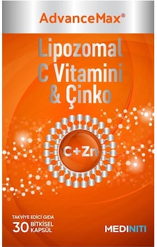 Mediniti Lipozomal C Vitamini & Çinko 30 Kapsül Mediniti Lipozomal C Vitamini & Çinko 30 Kapsül