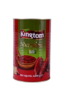 Kingtom Tatlı Biber Salçası 6 x 4200 G Kingtom Tatlı Biber Salçası 6 x 4200 G