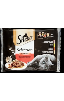 Sheba Etli Karışık Kedi Yaş Mama 4x85 Gr Sheba Etli Karışık Kedi Yaş Mama 4x85 Gr