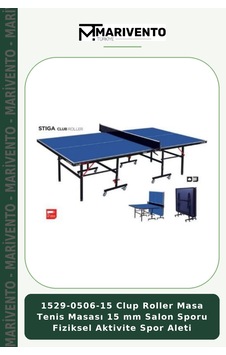 1529-0506-15 Clup Roller Masa Tenis Masası 15 Mm Salon Sporu Fiziksel Aktivite Spor Aleti 1529-0506-15 Clup Roller Masa Tenis Masası 15 Mm Salon Sporu Fiziksel Aktivite Spor Aleti