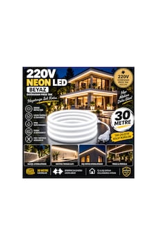 30 Metre 220v Neon Led Beyaz Işık 6500k Ip65 Suya Dayanıklı Tak Çalıştır Fişli Iç Dış Mekan Bahçe Cephe Dekoratif Beyaz - 939333889 Beyaz 30 Metre 220v Neon Led Beyaz Işık 6500k Ip65 Suya Dayanıklı Tak Çalıştır Fişli Iç Dış Mekan Bahçe Cephe Dekoratif Beyaz - 939333889 Beyaz