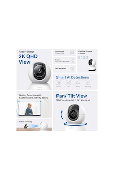 Tp-lınk Tapo Tc72 C220 2k Qhd 40mpix İç Mekan Wifi 9mt. Gece Görüşü 360 Dönüş İki Yönlü Ses Güvenlik Yapay Zeka Destekli Kamera 1923 Mh-hs6845-6252 Tp-lınk Tapo Tc72 C220 2k Qhd 40mpix İç Mekan Wifi 9mt. Gece Görüşü 360 Dönüş İki Yönlü Ses Güvenlik Yapay Zeka Destekli Kamera 1923 Mh-hs6845-6252