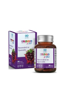 Resverol Plus Resveratrol ve Quercetin Takviye Edici Gıda 30 Tablet