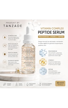 Produkt By Tanzade Vitamin Complex Peptide Serum 30 Ml C Vitamini, Provitamin B5 Ve Peptit Içeren Yüz Serumu Produkt By Tanzade Vitamin Complex Peptide Serum 30 Ml C Vitamini, Provitamin B5 Ve Peptit Içeren Yüz Serumu