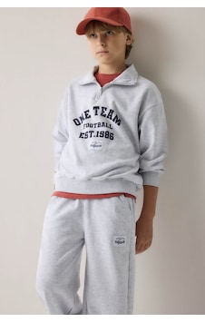 Defacto Regular Fıt Dik Yaka Pamuklu Baskılı Gri Erkek Çocuk Sweatshirt H9892a8/gr400 Defacto Regular Fıt Dik Yaka Pamuklu Baskılı Gri Erkek Çocuk Sweatshirt H9892a8/gr400