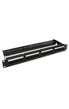48 Port Patch Panel Sliding Black 1u Cat6 Utp 48 Port Patch Panel Sliding Black 1u Cat6 Utp