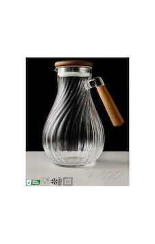Akasya Vakum Kapaklı Cam Sürahi 1800 Ml Kahverengi Akasya Vakum Kapaklı Cam Sürahi 1800 Ml Kahverengi