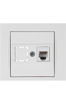 Mutlusan Rita Telefon Prizi 1xrj12 Beyaz Bilisterli 2220 125 0101b Mutlusan Rita Telefon Prizi 1xrj12 Beyaz Bilisterli 2220 125 0101b