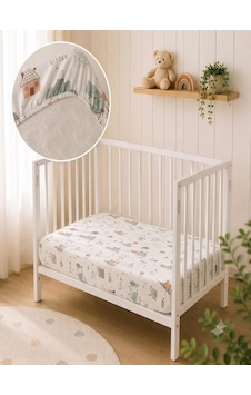 Aras Bebe Müslin Lastikli Bebek Çarşafı 60x120 CM - Bulut Aras Bebe Müslin Lastikli Bebek Çarşafı 60x120 CM - Bulut