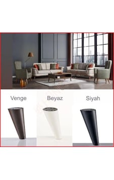 Hüneriş Açılı Konik Ayak Mobilya,Sehpa,Tv Ünitesi Ayağı
