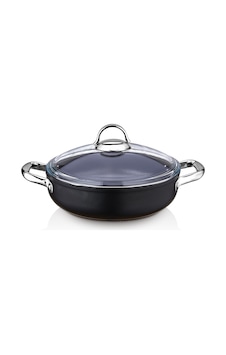 Saflon Sf8634tt Titanium 34 Cm Basık Tencere 8 Litre Siyah Saflon Sf8634tt Titanium 34 Cm Basık Tencere 8 Litre Siyah