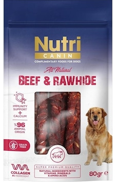 Nutri Canin Sığır Eti Sarılı Kemik Yetişkin Köpek Ödülü 120 G Nutri Canin Sığır Eti Sarılı Kemik Yetişkin Köpek Ödülü 120 G