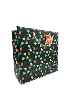 Gıpta Renkli Hediye Paketi Desenli Yeşil Karton Hediye Çanta 33x31,5x14 cm 1 Adet Gıpta Renkli Hediye Paketi Desenli Yeşil Karton Hediye Çanta 33x31,5x14 cm 1 Adet