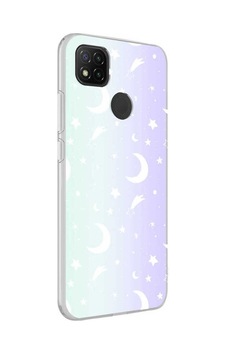 Xiaomi Redmi 9c Kılıf Zore M-blue Desenli Kapak Moon No4 Xiaomi Redmi 9c Kılıf Zore M-blue Desenli Kapak Moon No4