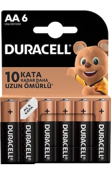 Duracell Aa Kalem Pil 6lı Paket ı Duracell Aa Kalem Pil 6lı Paket ı