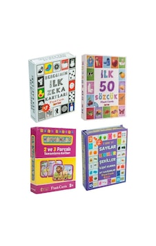 Diytoy Eğitici Zeka Kartları 4'lü Set Diytoy Eğitici Zeka Kartları 4'lü Set
