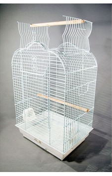 Pet - 129 - Papağan Kafesi Açılır Çatılı - Csmo-tex - Beyaz 47x36x70 Pet - 129 - Papağan Kafesi Açılır Çatılı - Csmo-tex - Beyaz 47x36x70