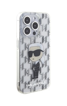 Apple Uyumlu iPhone 15 Pro Kılıf Karl Lagerfeld Iml İkonik Monogram Lisanslı Kapak Şeffaf Apple Uyumlu iPhone 15 Pro Kılıf Karl Lagerfeld Iml İkonik Monogram Lisanslı Kapak Şeffaf