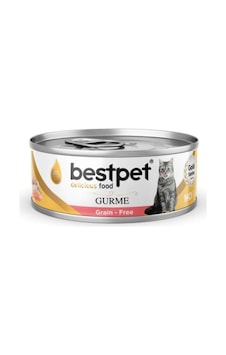 Bestpet Gurme Jöle İçinde Somonlu Tahılsız Kısırlaştırılmış Kedi Konservesi 85 Gr Bestpet Gurme Jöle İçinde Somonlu Tahılsız Kısırlaştırılmış Kedi Konservesi 85 Gr