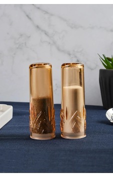 Melody 2 Li Akrilik Tuzluk-biberlik 11 Cm Amber Sarı