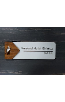 Personel Harici Girilmez Ofis Oda Kapı İsimliği Yönlendirme Tabelası Levhası Kişiselleştirilebilir Personel Harici Girilmez Ofis Oda Kapı İsimliği Yönlendirme Tabelası Levhası Kişiselleştirilebilir