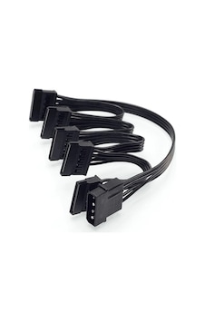Molex Ide 4 Pin To 5X Sata Power 4355P Güç Çoklayıcı Kablosu Hdd Molex Ide 4 Pin To 5X Sata Power 4355P Güç Çoklayıcı Kablosu Hdd