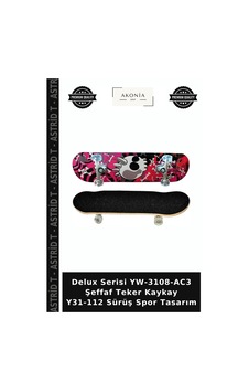 Delux Serisi Yw-3108-ac3 Şeffaf Teker Kaykay Y31-112 Sürüş Spor Tasarım Delux Serisi Yw-3108-ac3 Şeffaf Teker Kaykay Y31-112 Sürüş Spor Tasarım