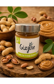 Gizgine Sade Yer Fıstığı Ezmesi 250 G