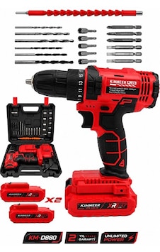 Plus 24 Parça12v Çift Akülü Vidalama Şarjlı Matkap Plus 24 Parça12v Çift Akülü Vidalama Şarjlı Matkap
