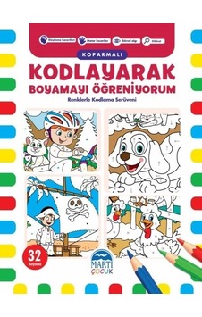 Kodlayarak Boyamayı Öğreniyorum 2 - Kopartmalı- Martı Yayınları Kodlayarak Boyamayı Öğreniyorum 2 - Kopartmalı- Martı Yayınları