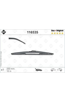 Valeo 116535 Arka Cam Silecek Süpürgesi Opel Astra K 15 21 Insıgnıa B 17 Swf 250mm 13464219