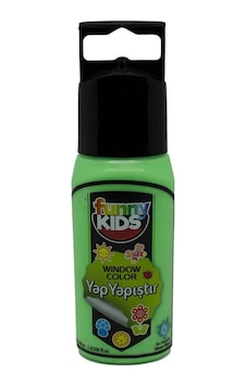 Rich Funny Kids Yap Yapıştır Cam Boyası 60cc 7526 Neon Yeşil