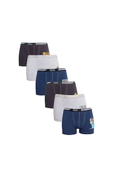 Dondeza 6 Adet Düz Baskılı Erkek Çocuk Boxer 506 Çok Renkli