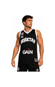 Beşiktaş Umbro Sponsor Baskılı Erkek Basketbol Forması Siyah Beşiktaş Umbro Sponsor Baskılı Erkek Basketbol Forması Siyah