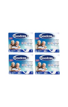 Goodcare Belbantlı Hasta Bezi Large 4 x 30'Lu 120 Adet Goodcare Belbantlı Hasta Bezi Large 4 x 30'Lu 120 Adet
