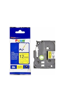 Puun Brother P-Touch TZE-FX631 12MM x 8m Sarı Üzerine Siyah Esnek