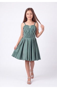 Mnk Baby & Kids Kız Çocuk Meis Kristal Abiye Elbise M00860 Yeşil Mnk Baby & Kids Kız Çocuk Meis Kristal Abiye Elbise M00860 Yeşil