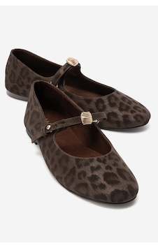 Luvi Shoes Kathy Kahverengi Desenli Tokalı Kadın Babet Ayakkabı Luvi Shoes Kathy Kahverengi Desenli Tokalı Kadın Babet Ayakkabı