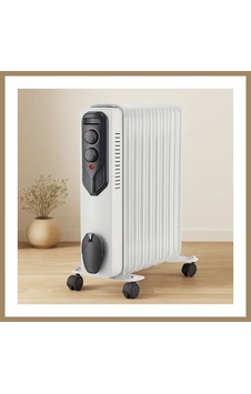 Bezos 11 Dilimli Yağlı Radyatör Isıtıcı 2500w Ayarlı Termostat 22